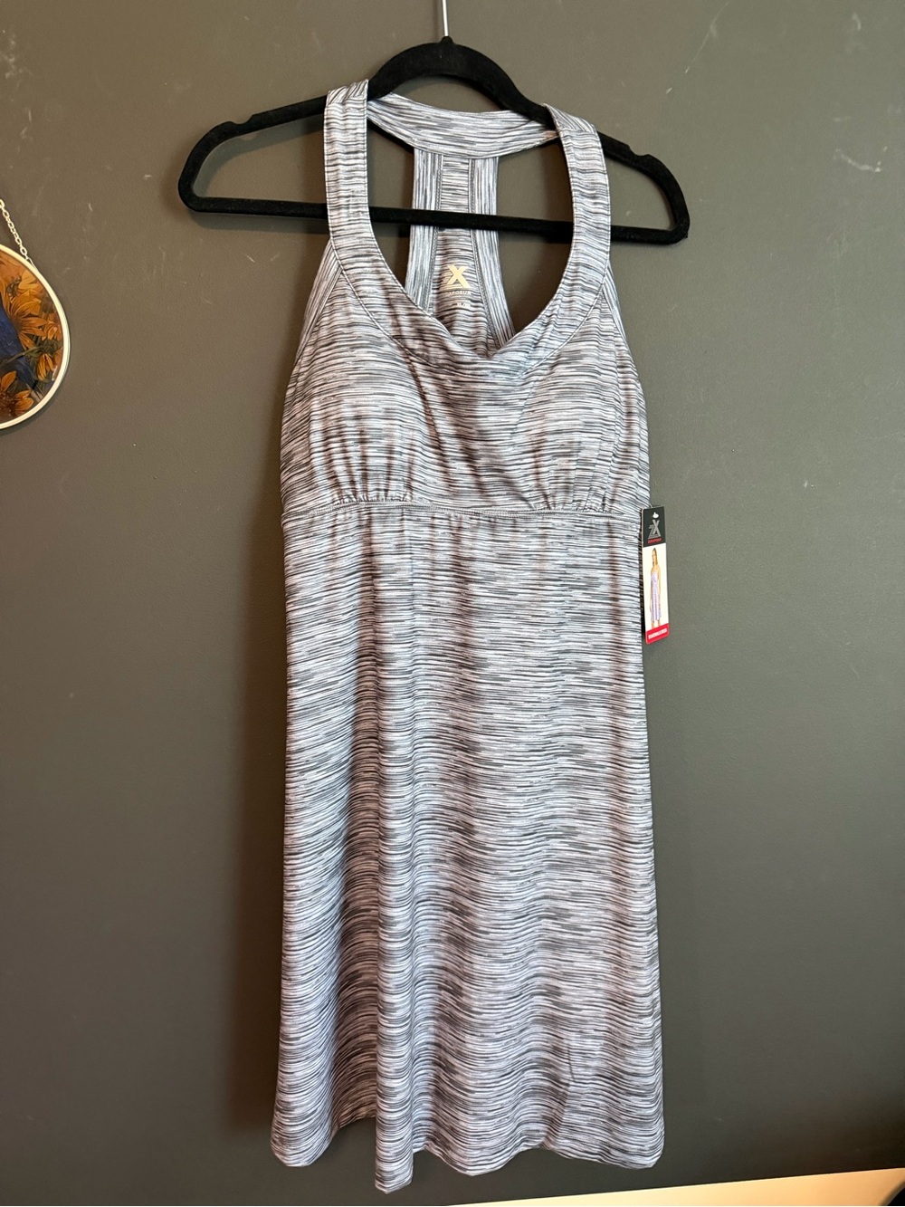 Zero xpozur Athletic Racerback Grey Dress. Size XL. NWT